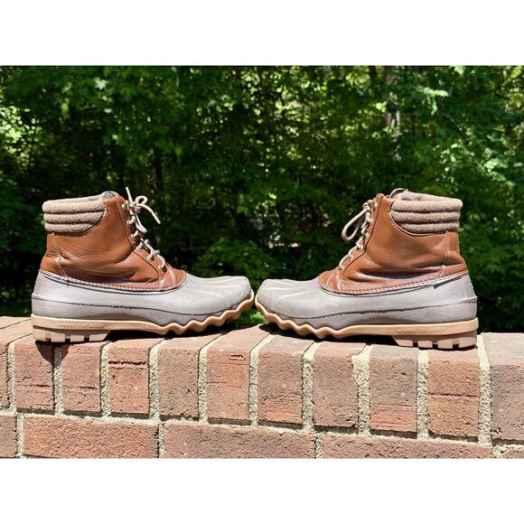 Sperry Avenue Men\'s Duck Boots Size 11 M Brown/Grey Waterproof Worn Twice! main image 14